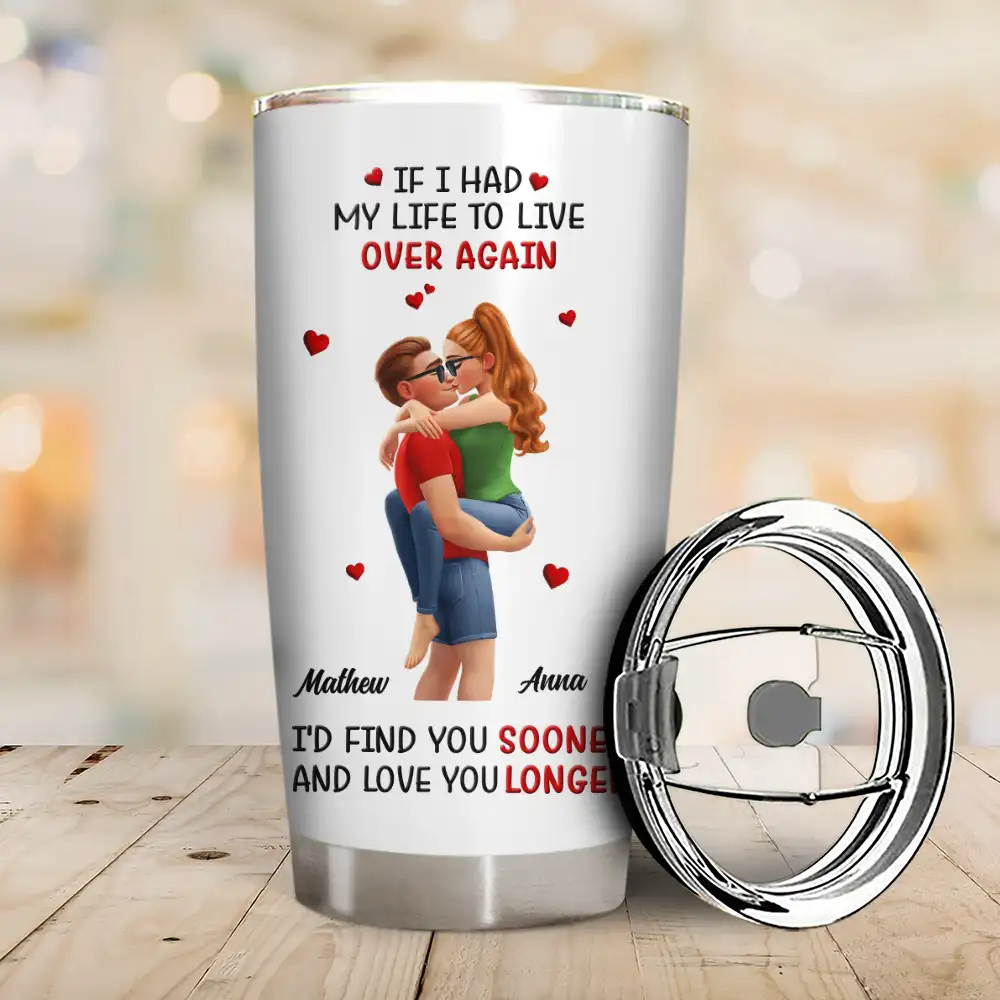 Calendar I Met You Liked You Love You Forever - Personalized Tumbler - Image 2
