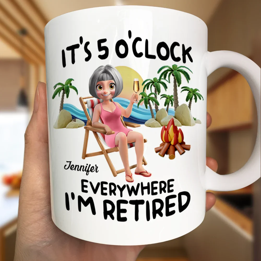Calendar The Legend Has Retired 3D - Personalized Mug - Image 3