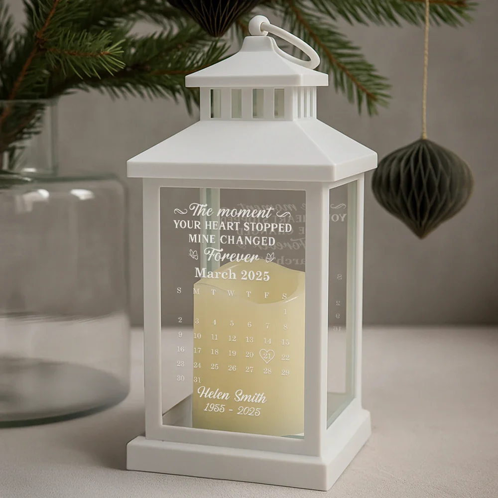 Calendar The Moment Your Heart Stopped - Personalized LED Candle Lantern - Image 2