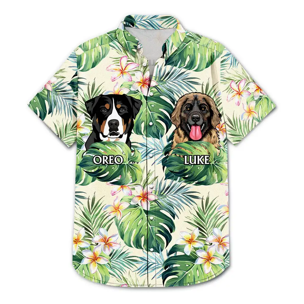 Call Me Dog Dad - Personalized Hawaiian Shirt - Image 3