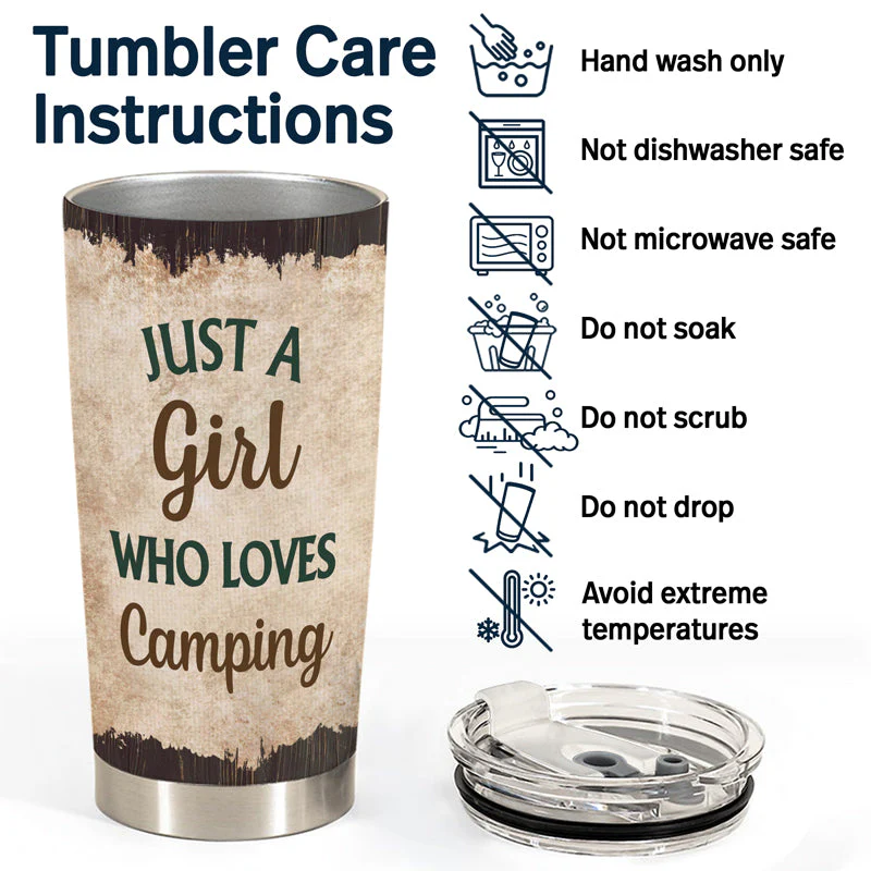 Camper Queen Classy Sassy - Gift For Camping Lovers - Personalized Custom Tumbler - Image 5