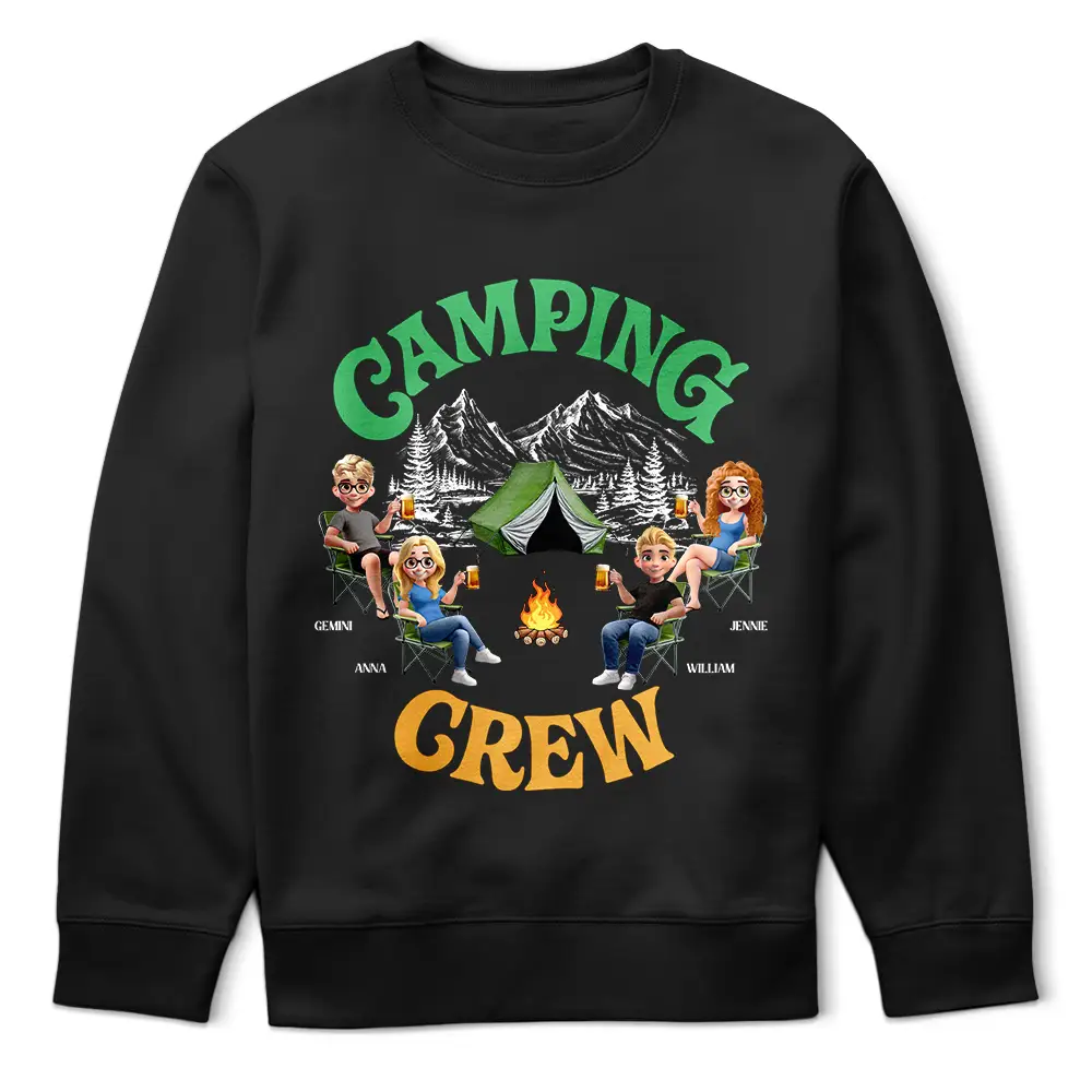 Camping Crew 3D Effect - Personalized T Shirt - Image 5