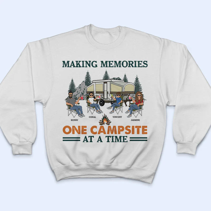 Camping Family Making Memories - Gift For Family - Personalized Custom T Shirt - Image 5