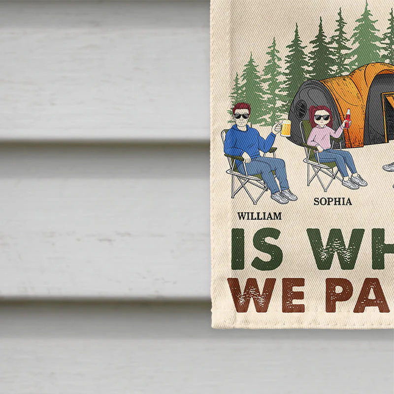 Camping Family Making Memories One Campsite At A Time - Personalized Custom Flag - Image 4