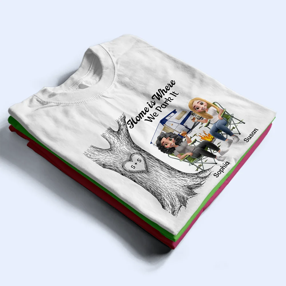 Camping Partners For Life - Personalized T Shirt - Image 2