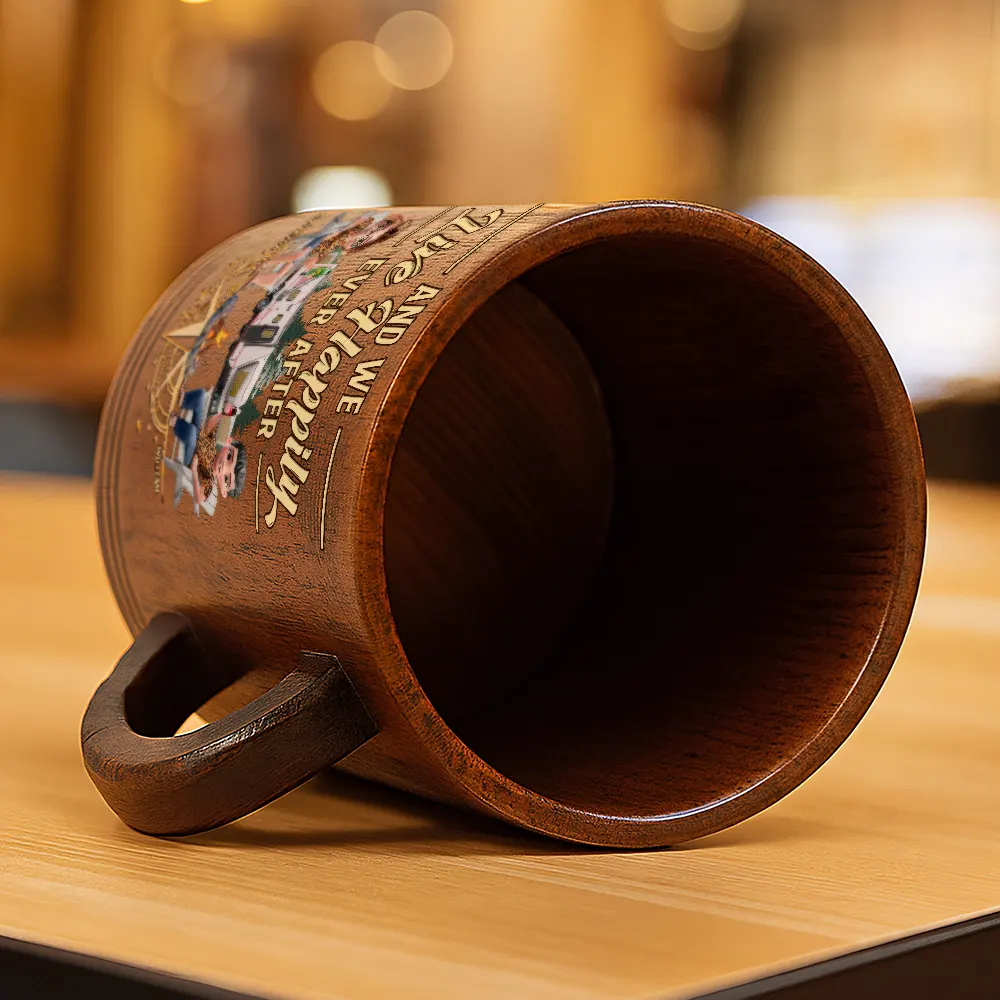 Camping Partners For Life - Personalized Wooden Mug - Image 5