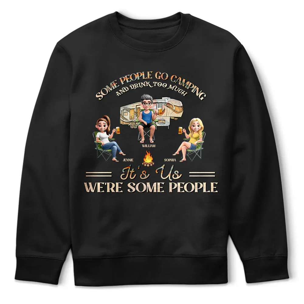Camping We're Drunks - Personalized T Shirt - Image 5