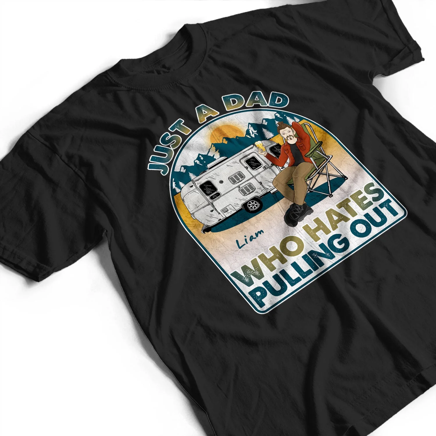 Camping Who Hates Pulling Out - Gift For Father - Personalized Custom T Shirt - Image 3