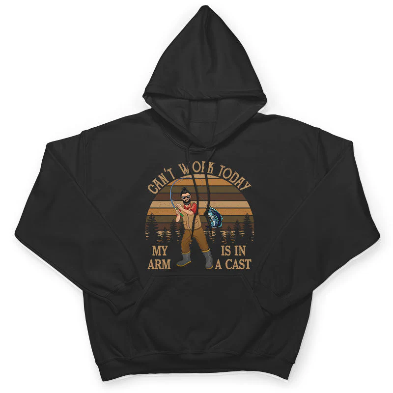 Can't Work Today Fishing - Personalized Custom T Shirt - Image 4