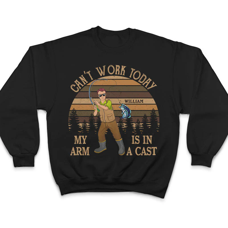 Can't Work Today Fishing - Personalized Custom T Shirt - Image 5