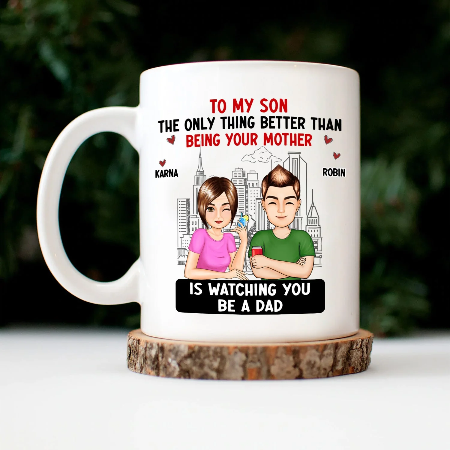 Cartoon Better Than Being Your Mother Father - Gift For Daughter, Gift For Son - Personalized Mug - Image 5