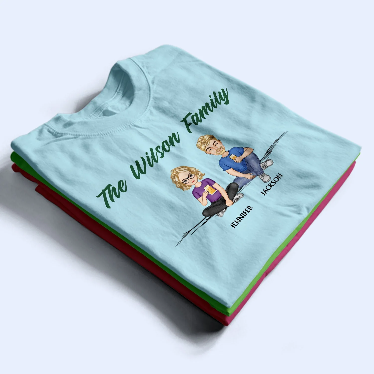 Cartoon - Birthday, Loving Gift For Family, Couple, Parent, Grandparent, Sibling, Bestie - Personalized T Shirt - Image 4