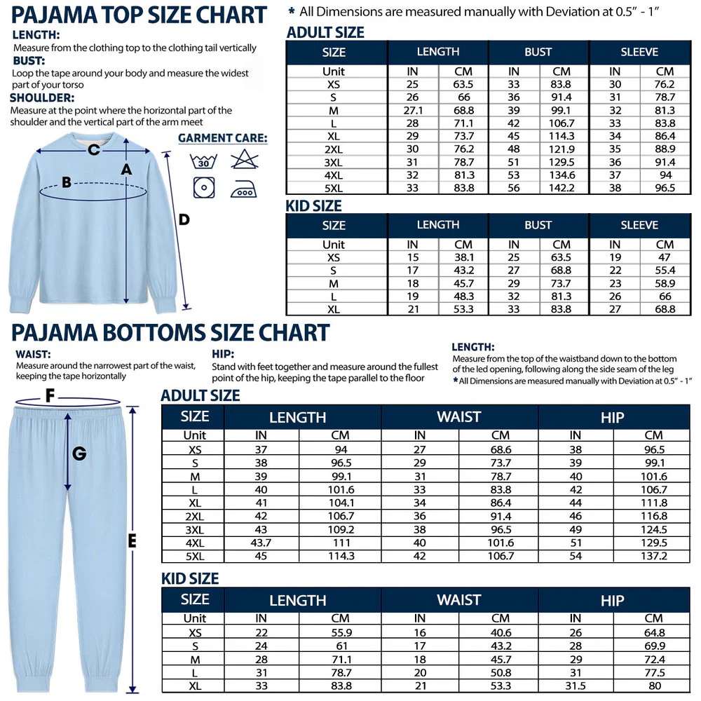 Cartoon Couple With Kids And Pets - Personalized Unisex Pajamas Set - Image 2
