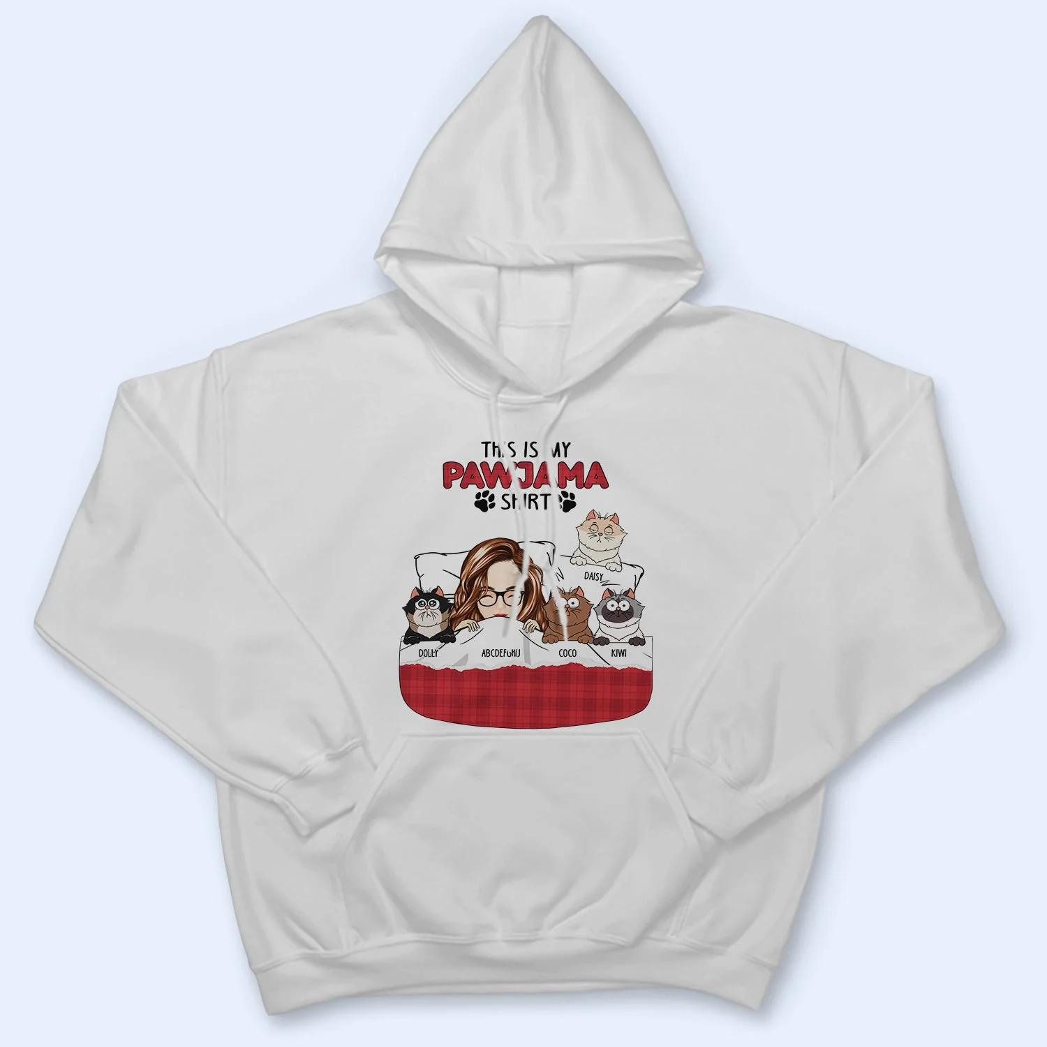 Cartoon Pet Lovers My Pawjama - Gift For Pet Lovers - Personalized T Shirt - Image 4