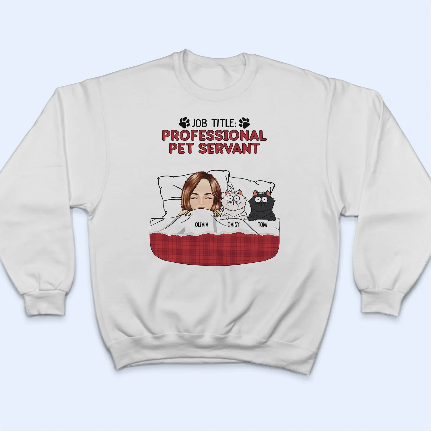 Cartoon Pet Lovers My Pawjama - Gift For Pet Lovers - Personalized T Shirt - Image 5