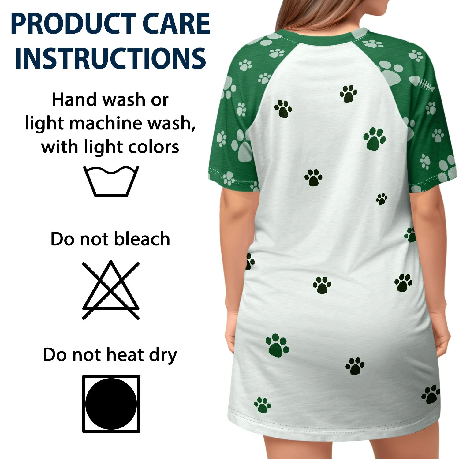 Cat Mom - Birthday, Loving Gift For Cat Lovers - Personalized Women's Sleep Tee - Image 5