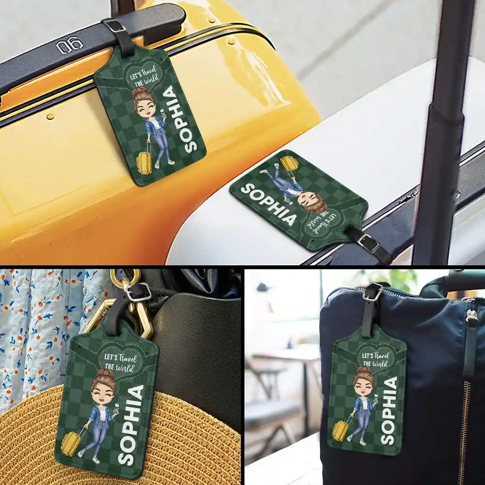 Catch Flights Not Feelings - Personalized Luggage Tag - Image 3