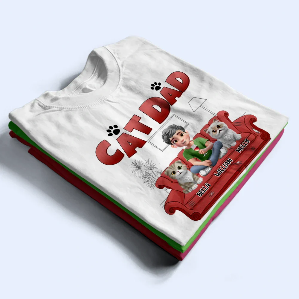 Catnip Dealer 3D Effect Cats - Personalized T Shirt - Image 2