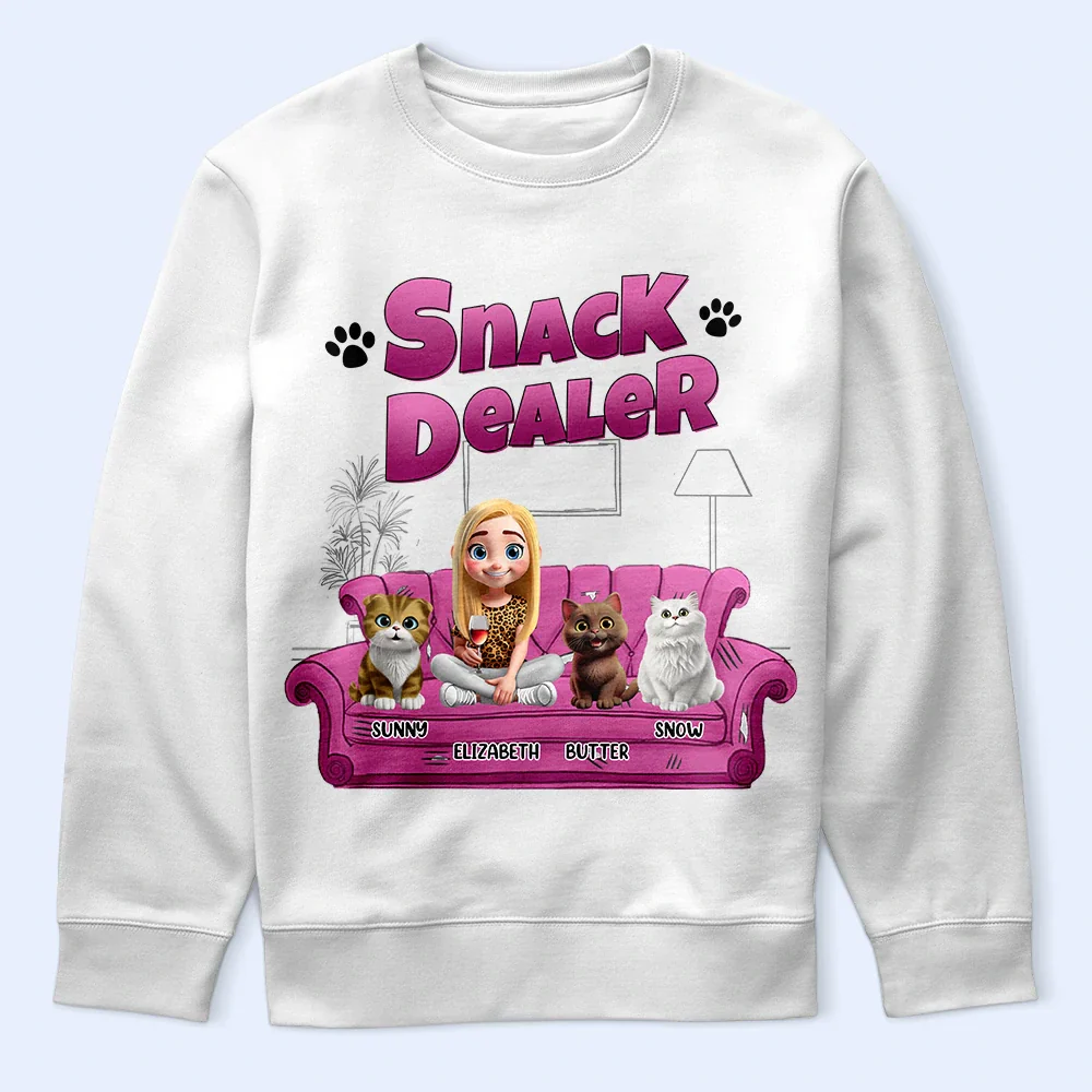 Catnip Dealer 3D Effect Cats - Personalized T Shirt - Image 5