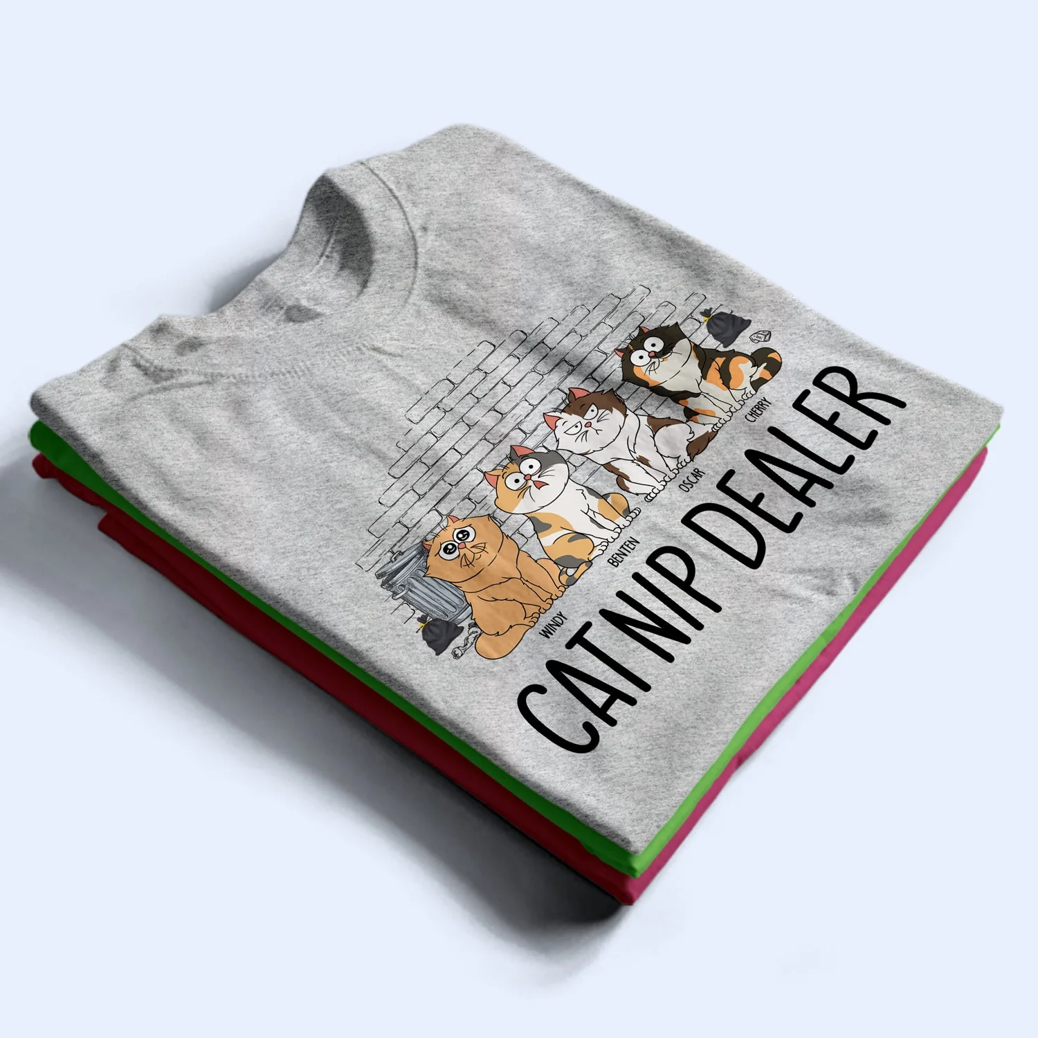Catnip Dealer - Gift For Cat Lovers - Personalized T Shirt - Image 2