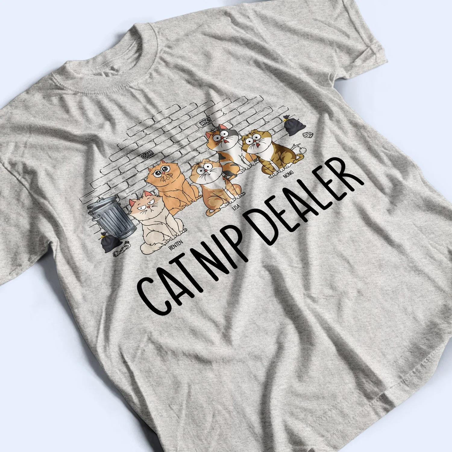 Catnip Dealer - Gift For Cat Lovers - Personalized T Shirt - Image 3