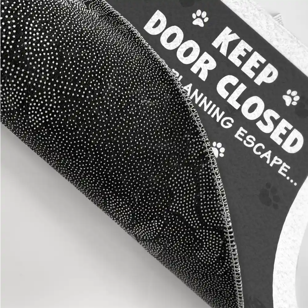 Cats Planning Escape - Personalized Doormat - Image 3