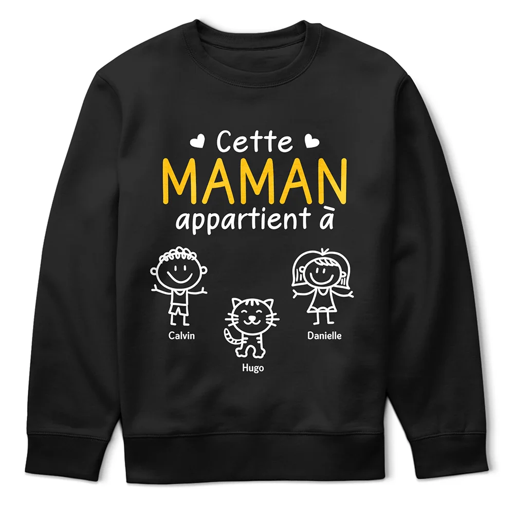 Ce Grand-Père Cette Grand-Mère Ce Papa Cette Maman Appartient À - T Shirt Personnalisé - Image 4
