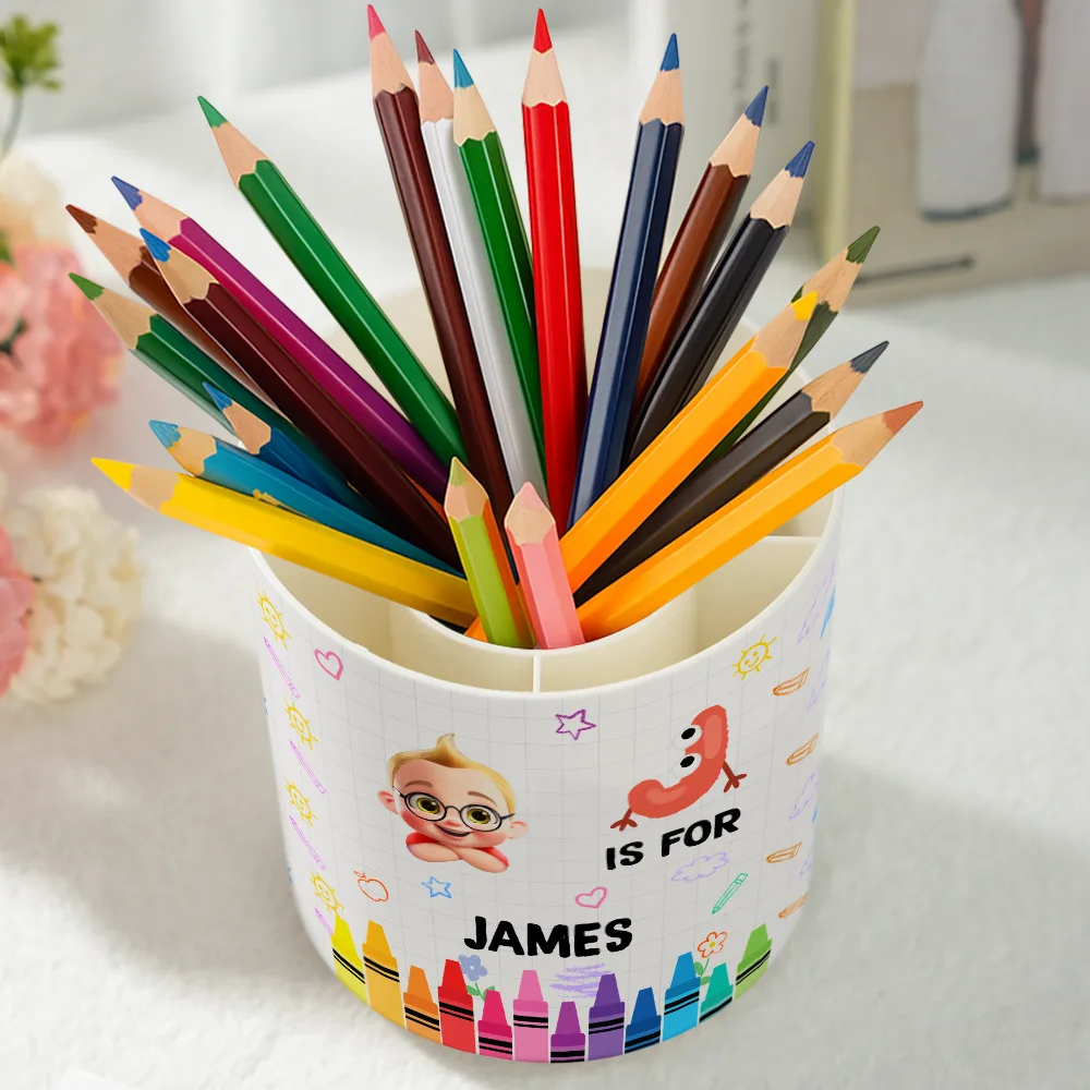 Characters Is For Kids - Personalized Rotating Pen Holder - Image 3