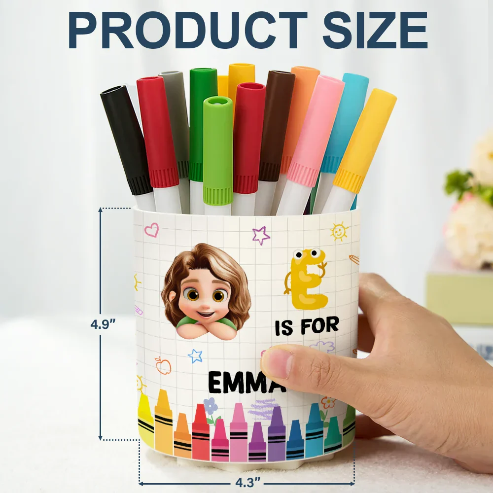 Characters Is For Kids - Personalized Rotating Pen Holder - Image 4
