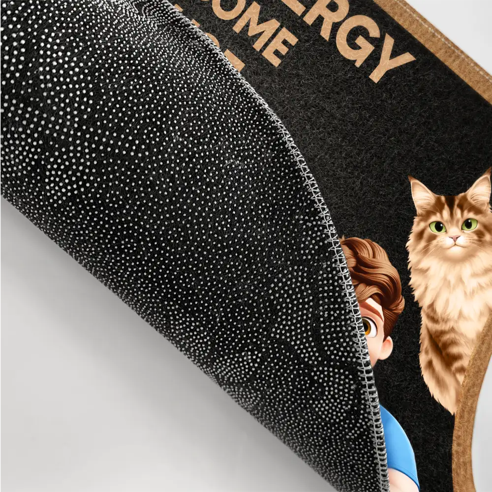 Check Your Energy Before You Come In This House 3D Family - Personalized Doormat - Image 3