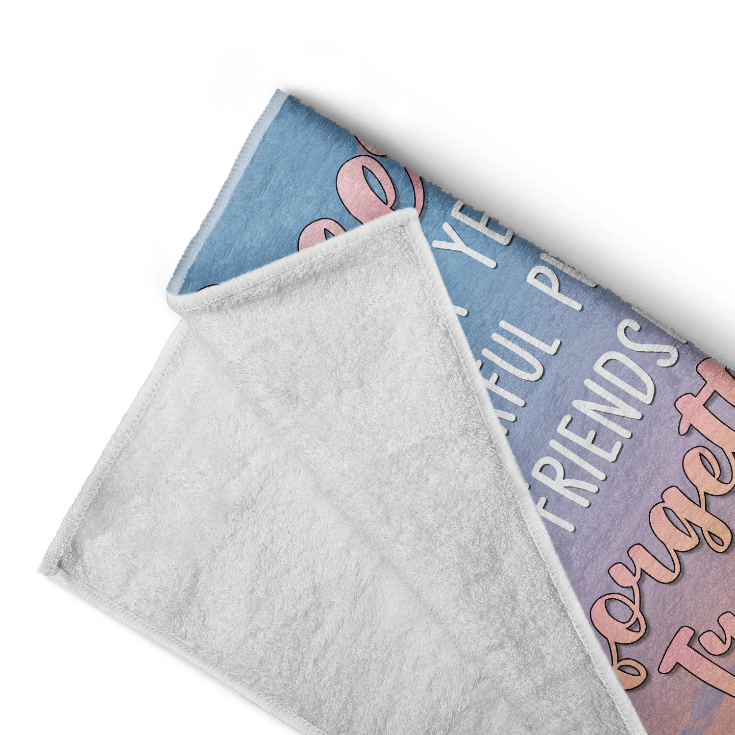 Cheers To Another Year Of Wonderful Place - Gift For Besties - Personalized Beach Towel - Image 4