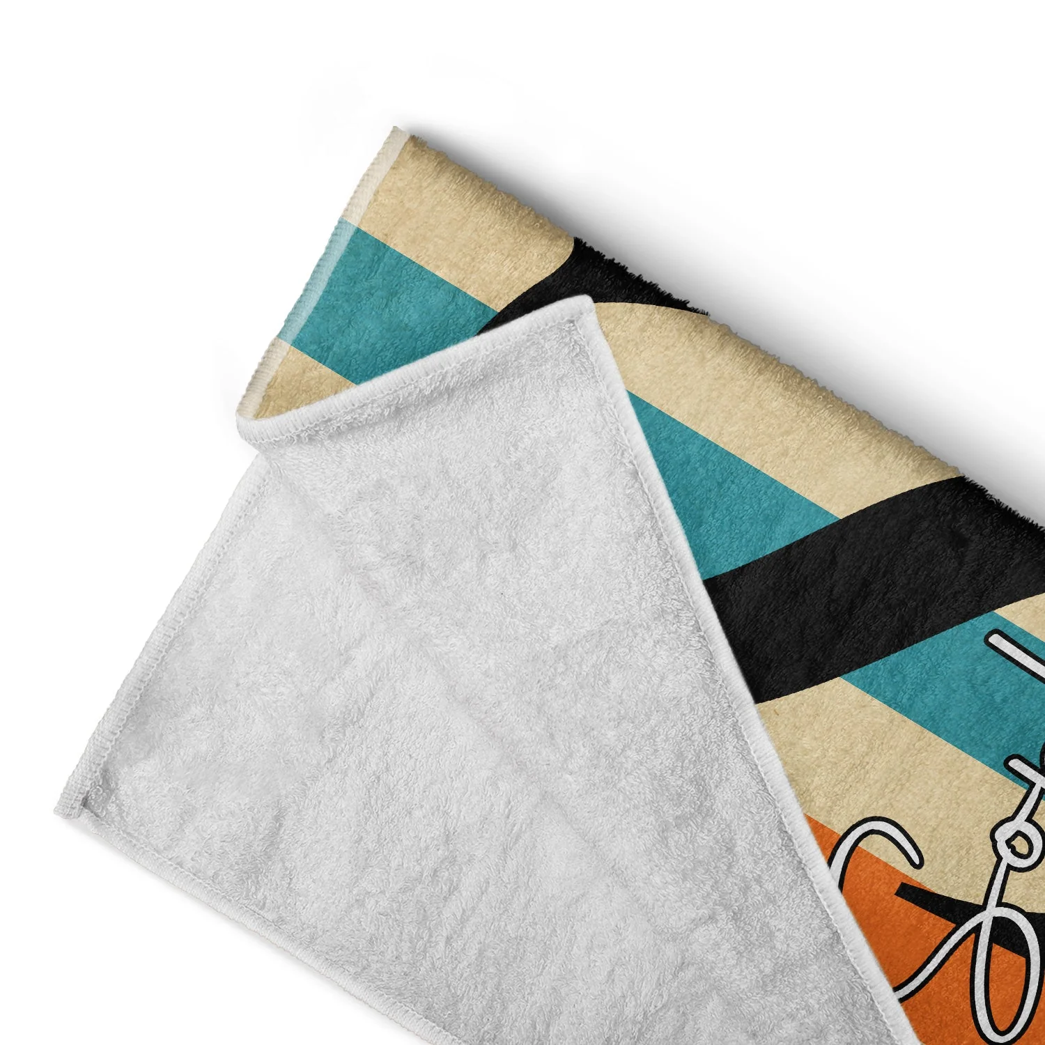 Chibi Alphabet Traveling Beach Poolside Swimming Picnic Vacation Corner - Birthday, Funny Gift For Her, Him, Besties, Family - Personalized Beach Towel - Image 4