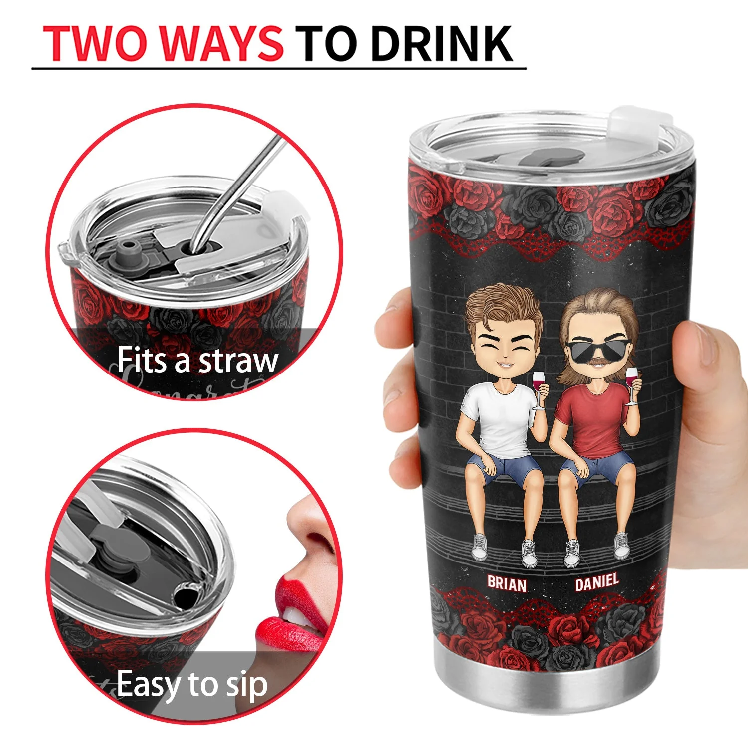 Chibi Congrats On Being My Bestie - Gift For Bestie - Personalized Tumbler - Image 4