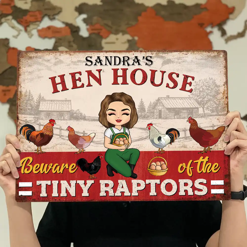 Chicken Coop Mother Cluckers - Personalized Classic Metal Signs - Image 4