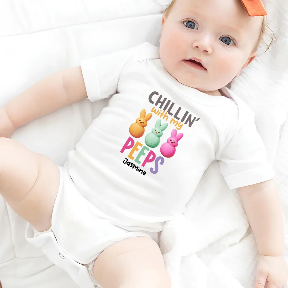 Chilling With My Peeps - Personalized Baby Onesie - Image 5