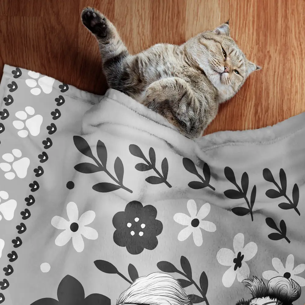 Chinoiserie Toile Dog - Personalized Pet Blanket - Image 2