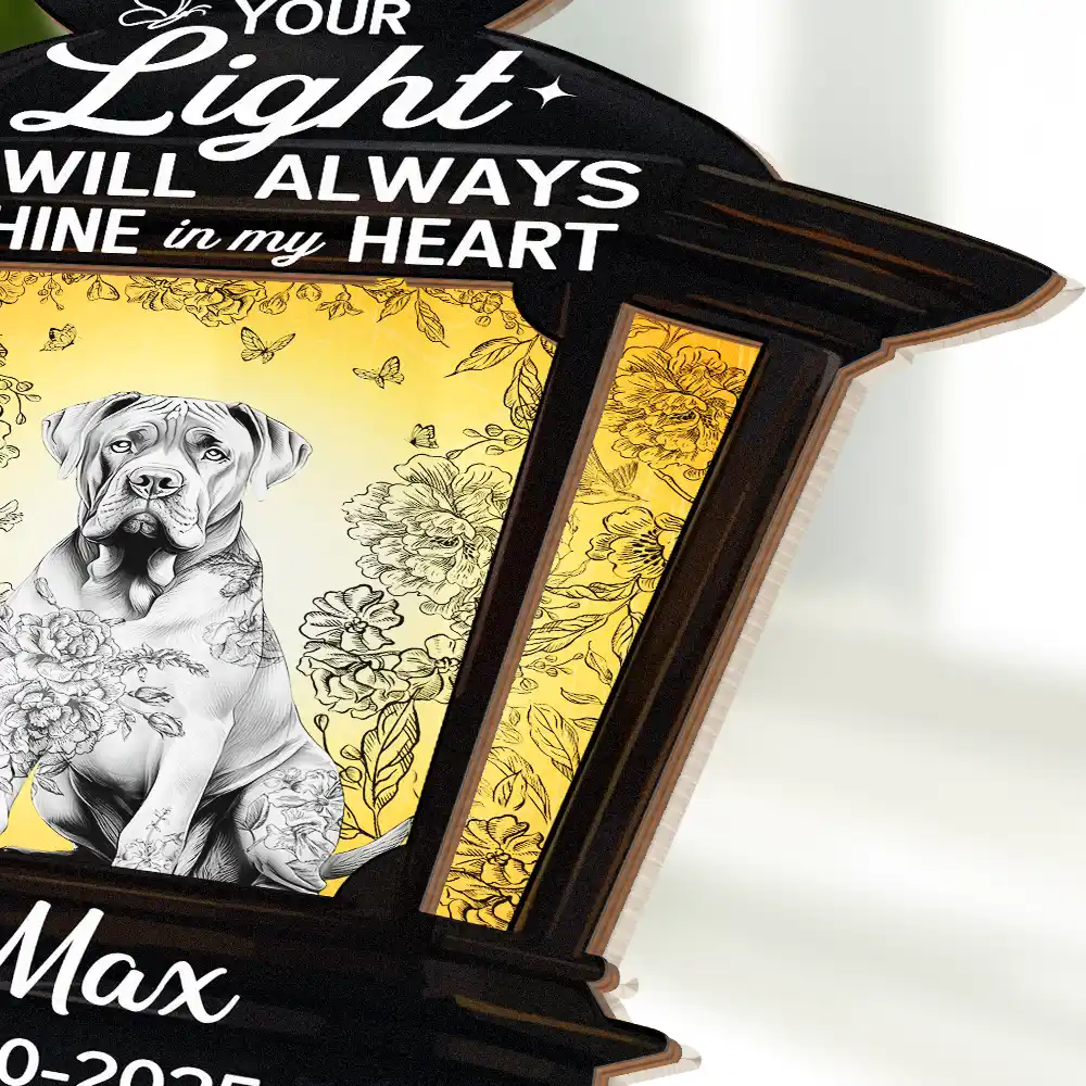 Chinoiserie Toile Dog Your Light Will Always Shine - Personalized Plug-in Night Light - Image 4
