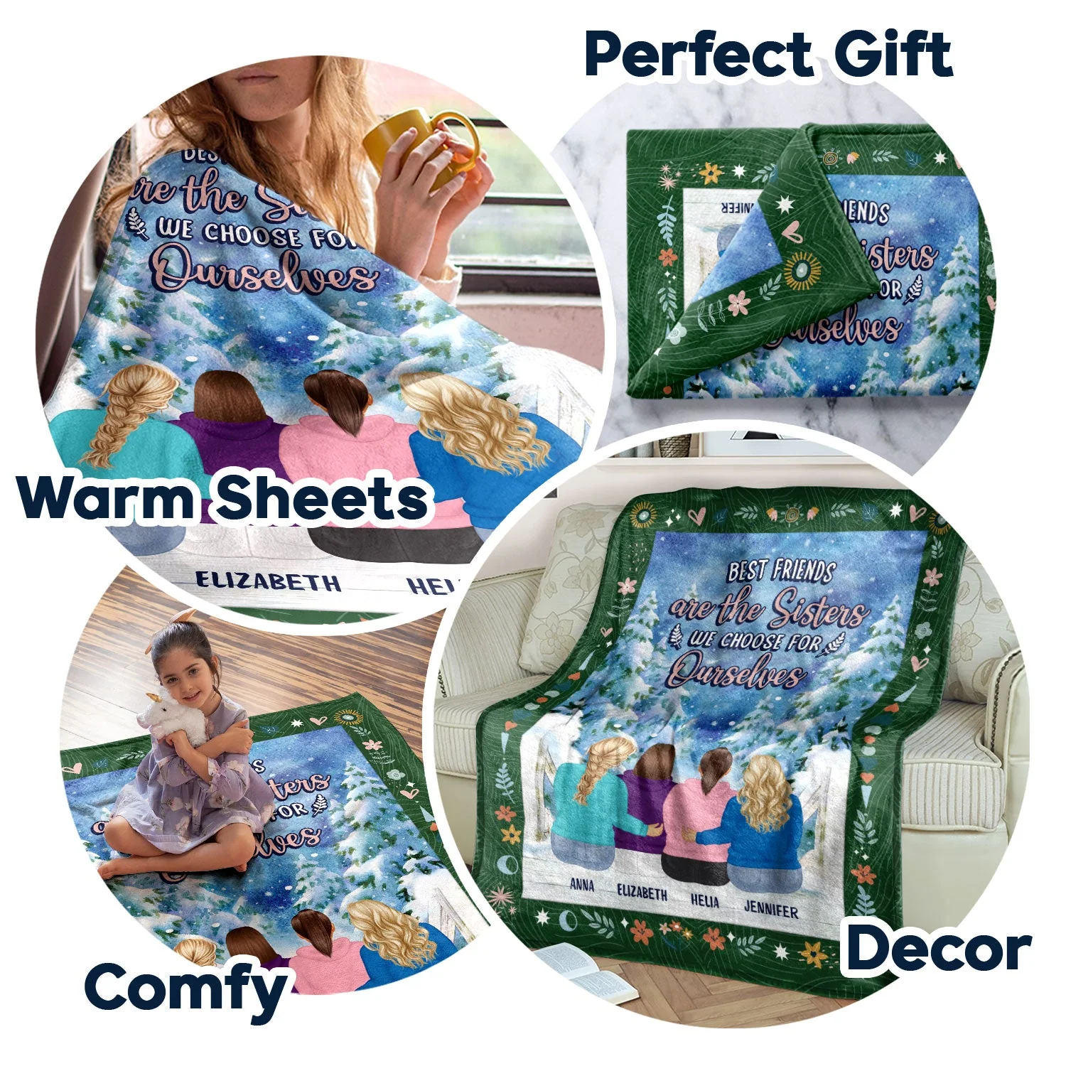Choose For Ourselves - Gift For Besties - Personalized Fleece Blanket - Image 5