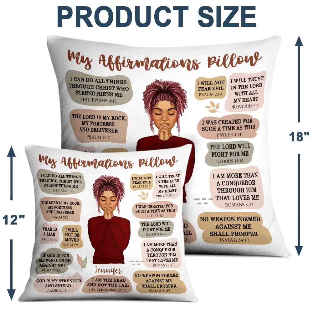 Christian My Affirmation - Personalized Pillow - Image 4