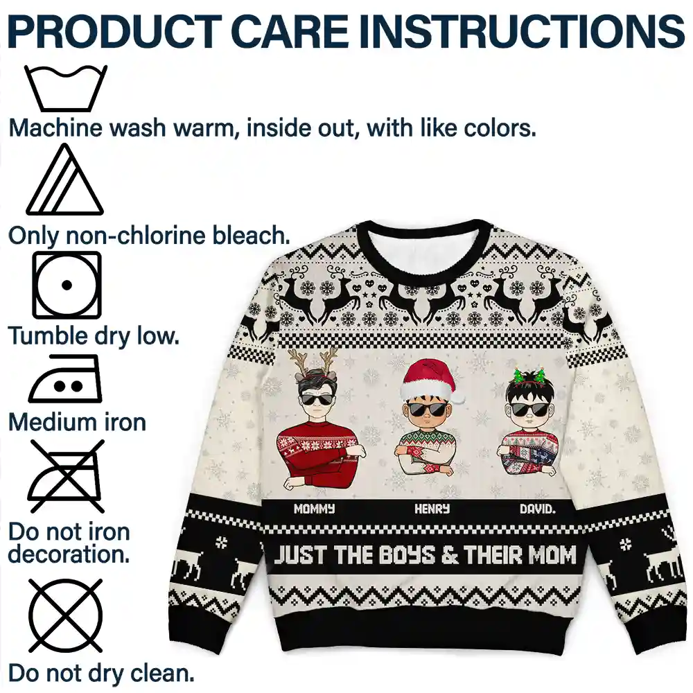 Christmas A Dad & His Girl - Personalized Unisex Ugly Sweater - Image 7