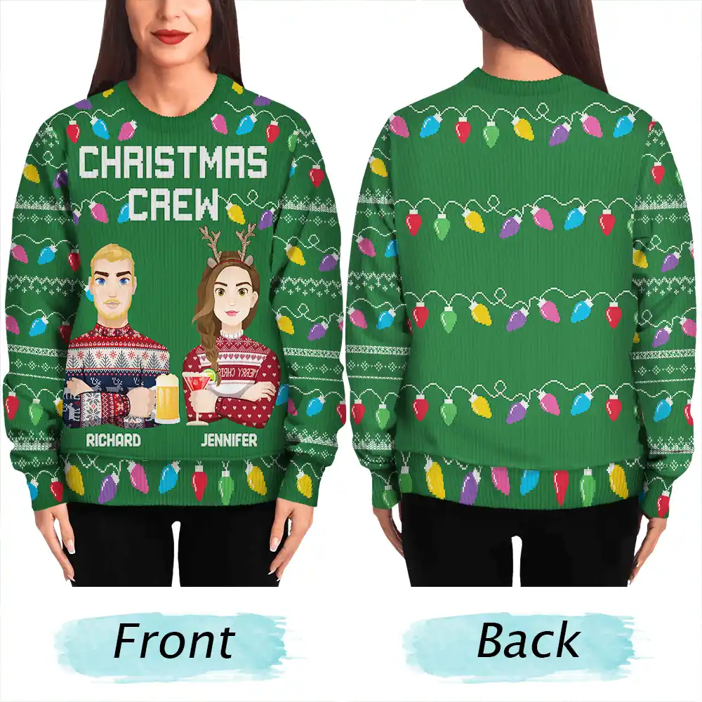 Christmas Crew Family Matching Shirt - Personalized Unisex Ugly Sweater - Image 5
