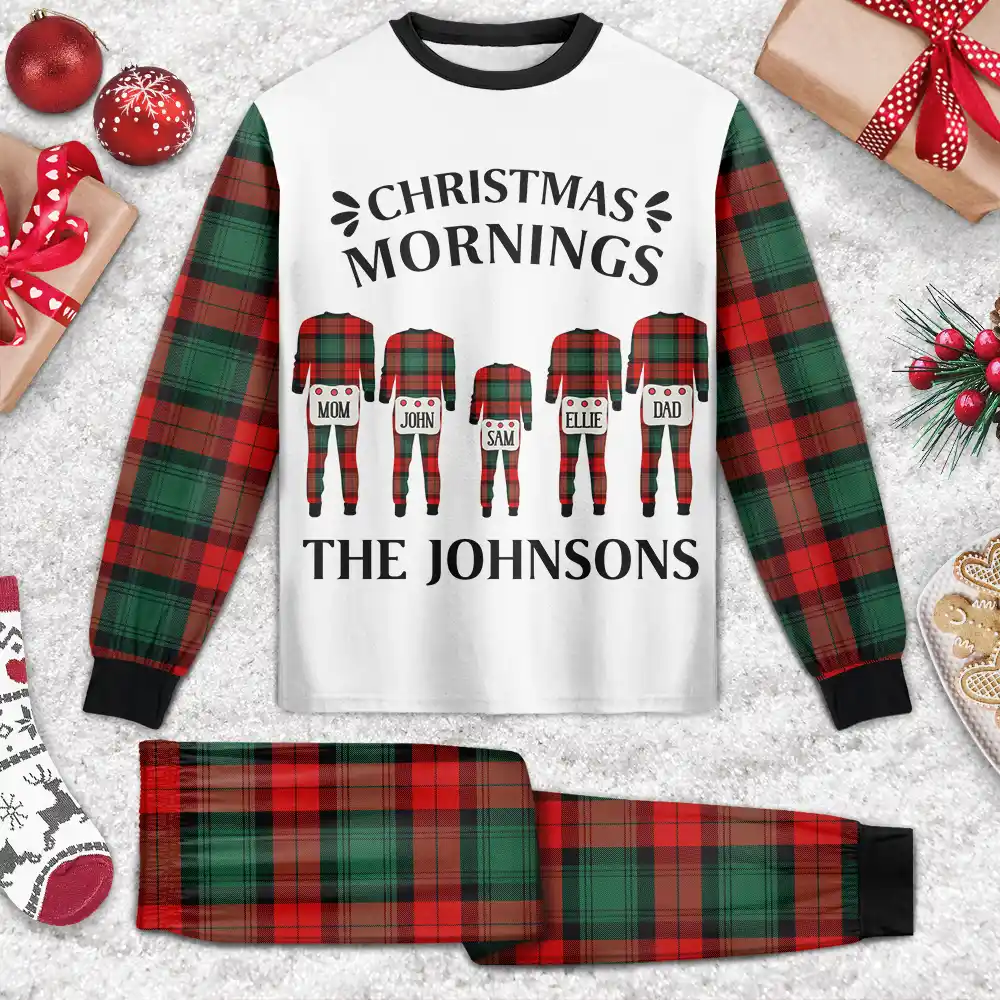 Christmas Morning Family Pajamas - Personalized Unisex Pajamas Set - Image 3