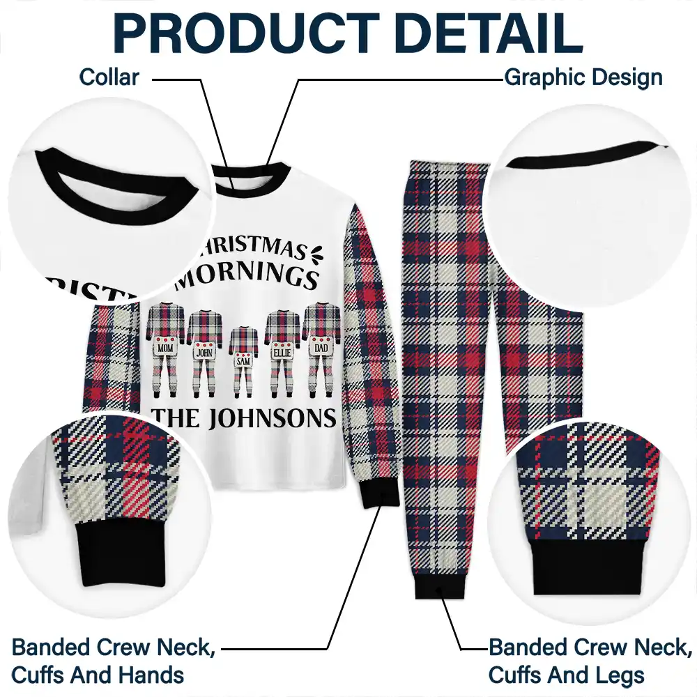 Christmas Morning Family Pajamas - Personalized Unisex Pajamas Set - Image 5