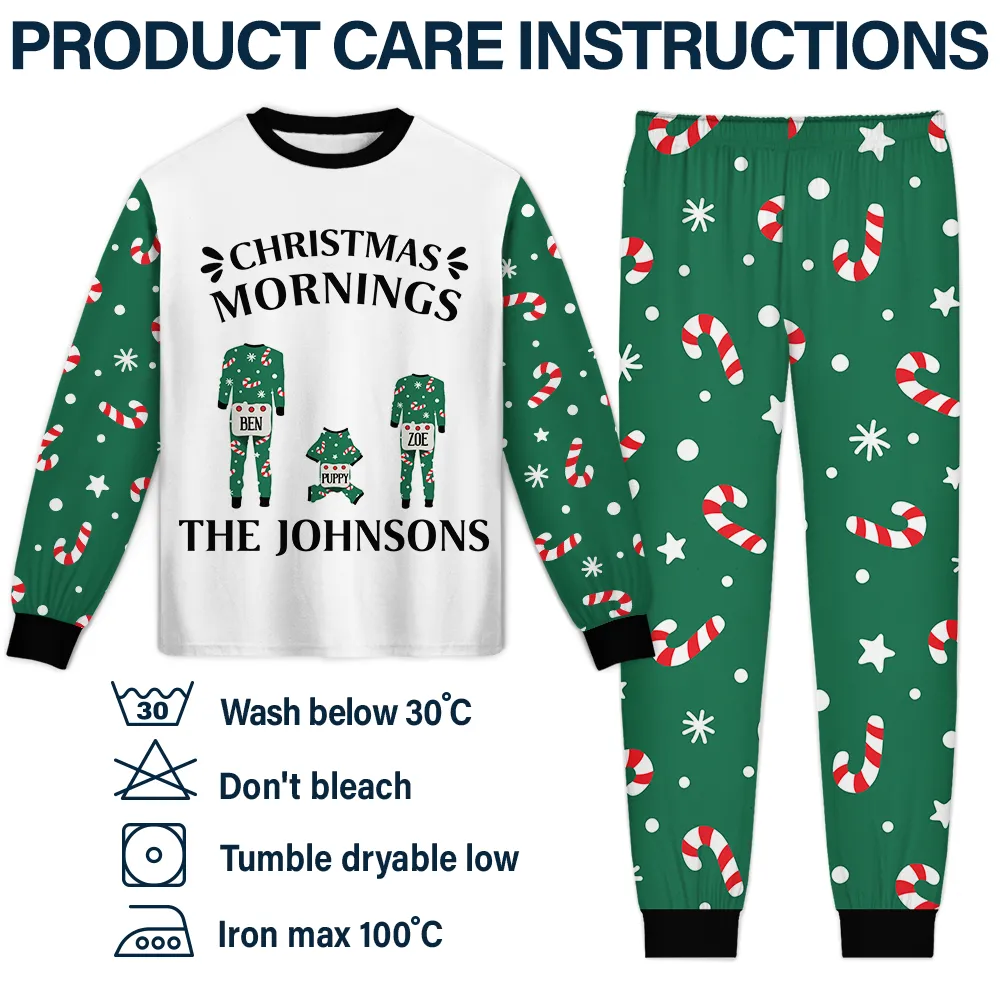 Christmas Morning Family Pajamas - Personalized Unisex Pajamas Set - Image 6
