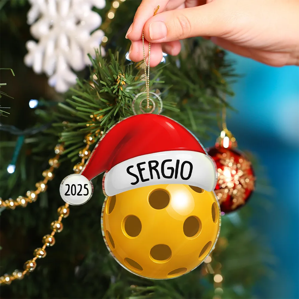 Christmas Sports Decorations - Personalized Custom Shaped Acrylic Ornament - Image 4