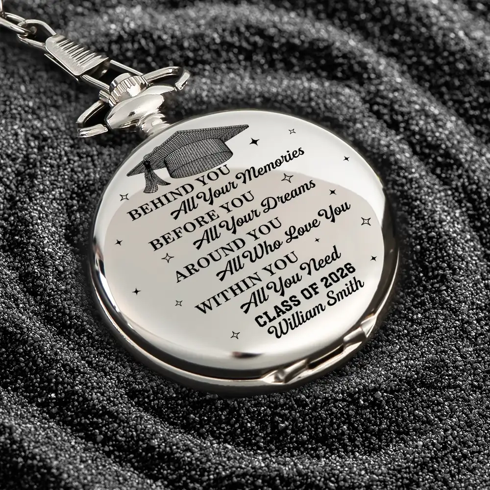 Class Of Graduation Senior - Personalized Pocket Watch