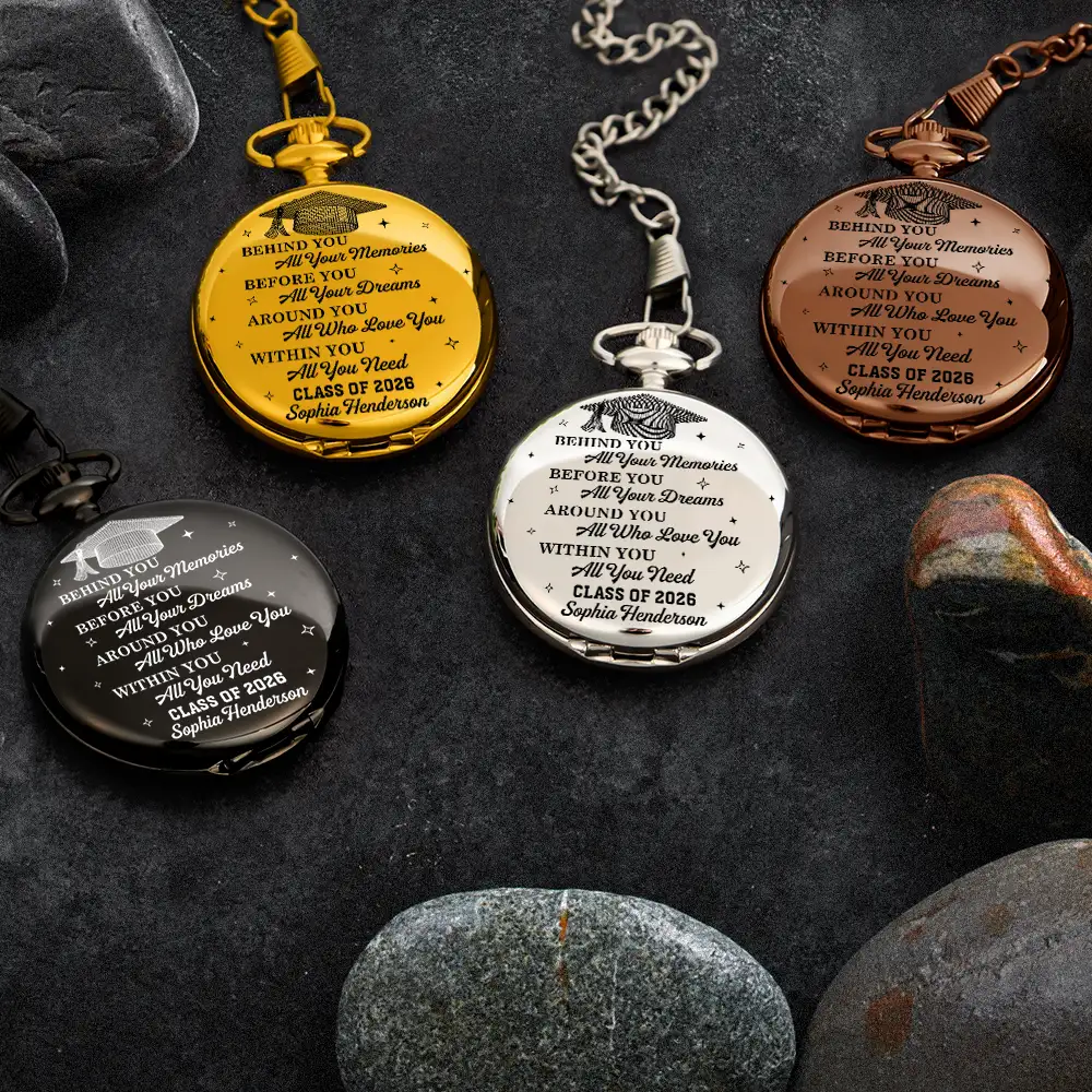 Class Of Graduation Senior - Personalized Pocket Watch - Image 5