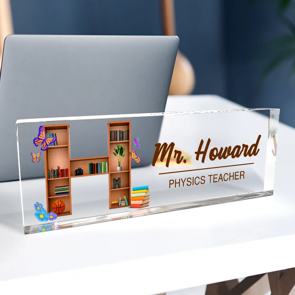Classroom Initial - Personalized Desk Name Plate - Image 2
