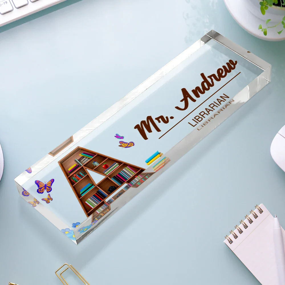 Classroom Initial - Personalized Desk Name Plate - Image 3
