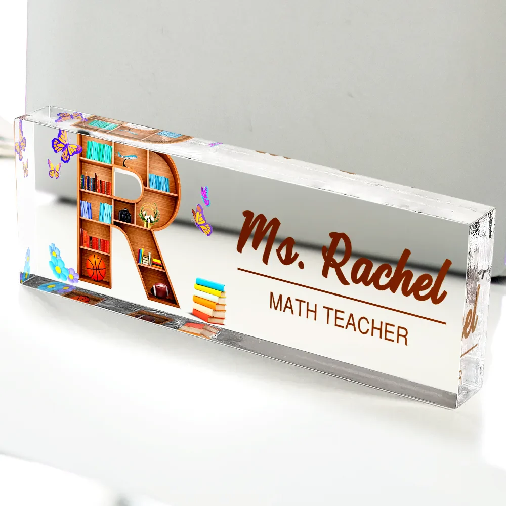 Classroom Initial - Personalized Desk Name Plate - Image 4